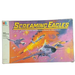 1987 Screaming Eagles Board Game Vintage Military Strategy Game Incomplete
